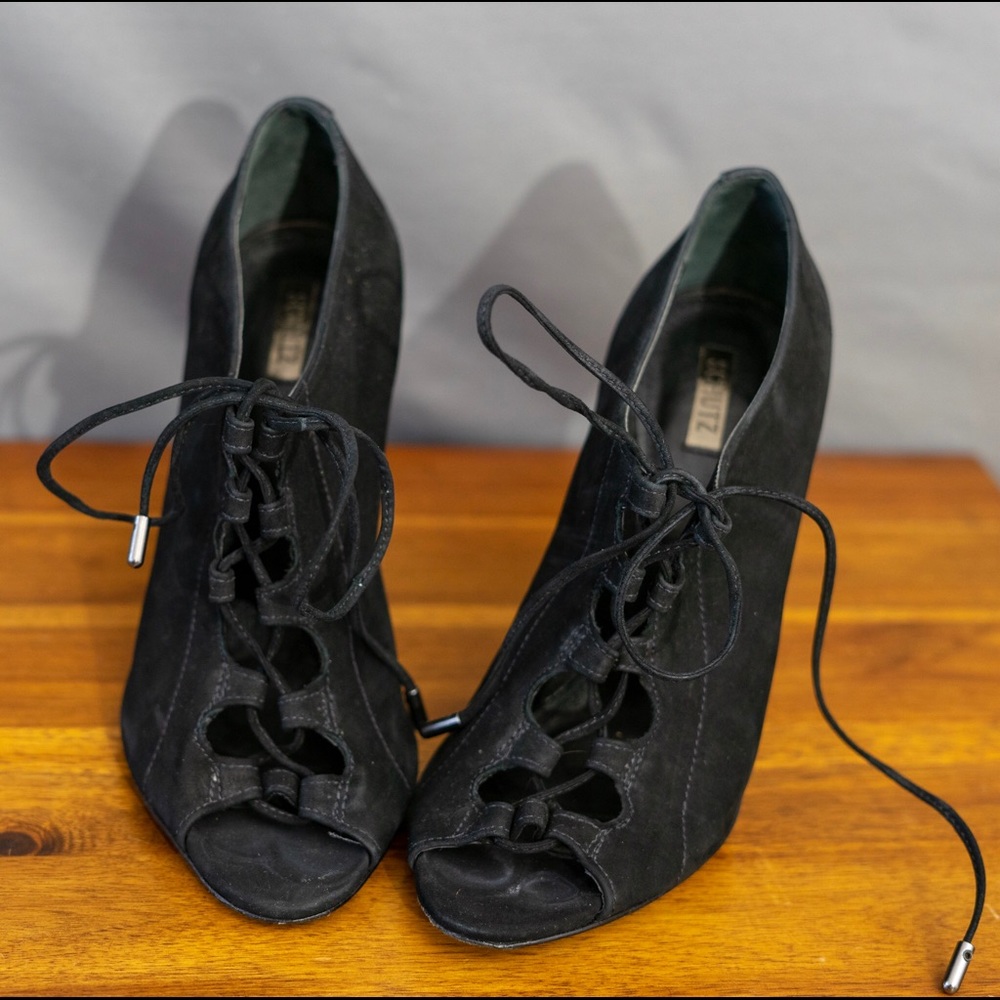 Schutz lace up heels